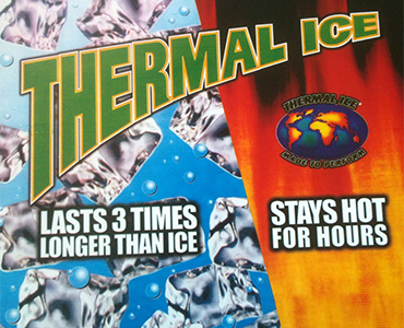 Thermal Ice Re-usable Hot and Cold Gel Packs last 3 times longer colder than ice, stays hot for hours